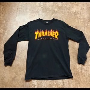 Long Sleeve Thrasher Shirt Size Medium